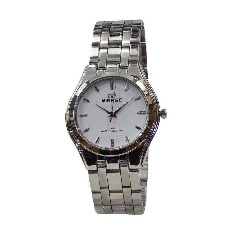 Jual Mirage 3983-M Jam Tangan Pria - Silver Online - Harga