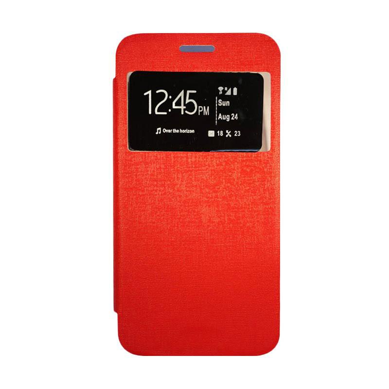 jual gea flip cover casing for oppo f1 merah jual gea flip cover casing for oppo f1 merah