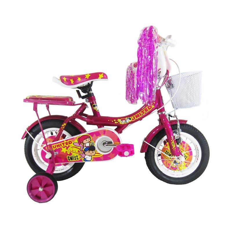  Jual United Twist Sepeda Anak Pink 12 Inch Online 