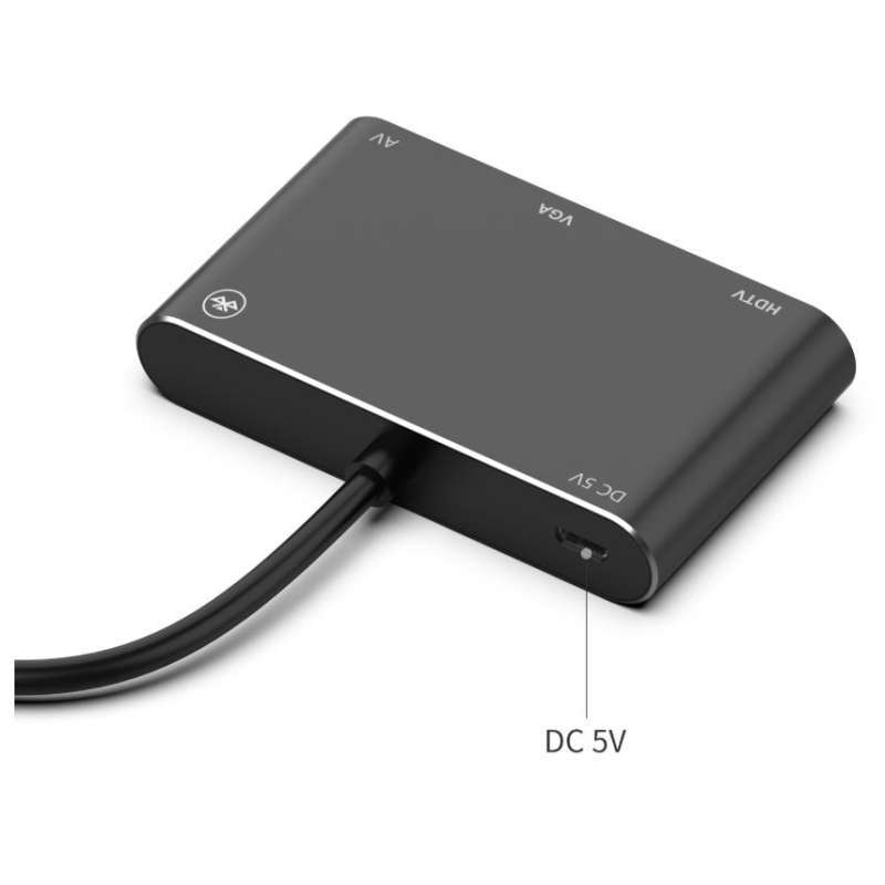 Jual Bubm Adapter Hub Usb Type C/lightning/microusb To Hdmi/vga/av ...