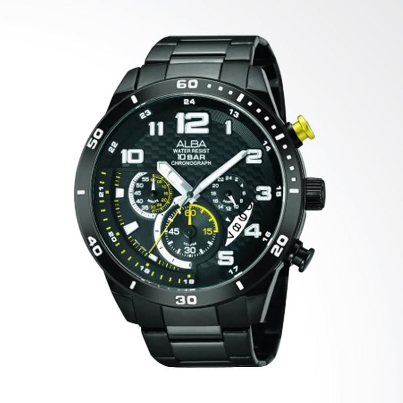 Jual Alba Chronograph Stainless Steel Jam Tangan Pria 