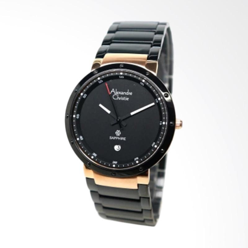 Jual Alexandre Christie Sapphire Jam Tangan Pria - Black 