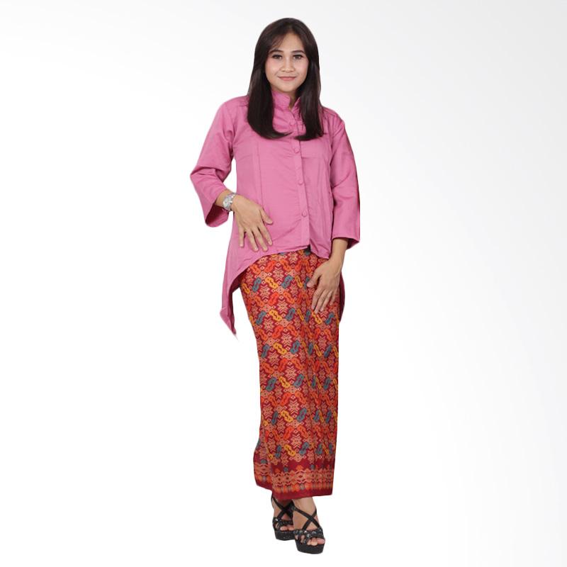 Jual Batik Putri Ayu Solo D92 Dress Semi Sutra Batik
