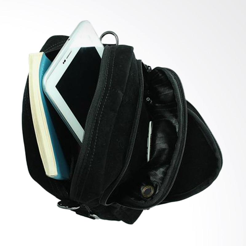 Jual Trojika Tas Selempang Kecil Pria Kinshasa - Black
