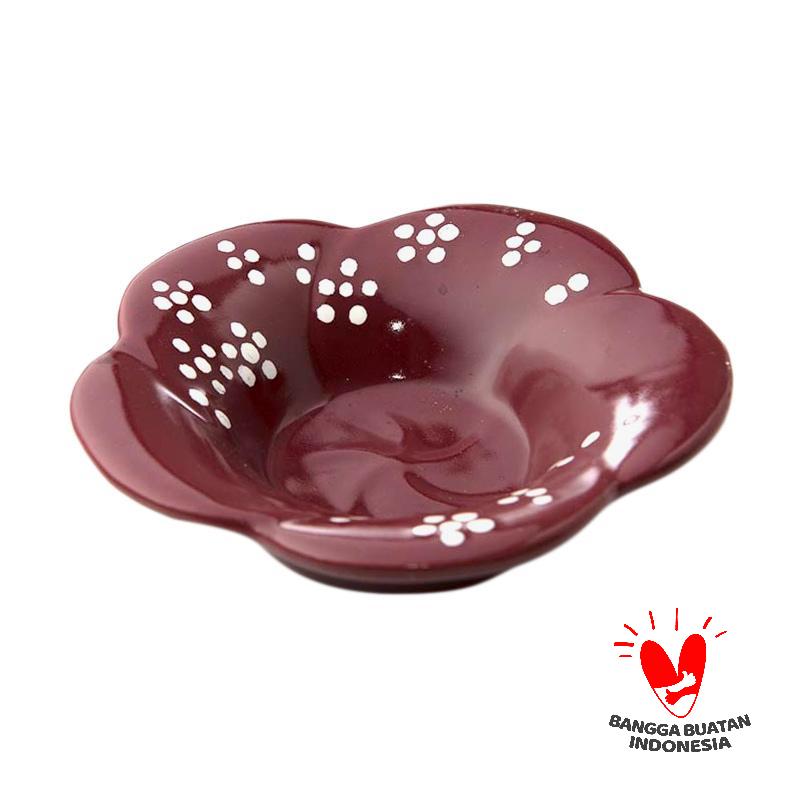 Jual Agung Keramik Bunga Mangkuk - Merah Online - Harga
