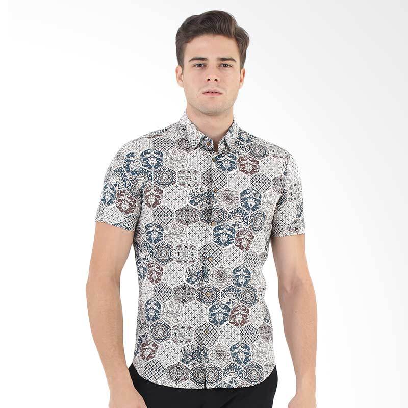 Jual MOC Manzone Miuccia Kemeja Batik Pria Brown Online Jual MOC Manzone Miuccia Kemeja Batik Pria Brown Online