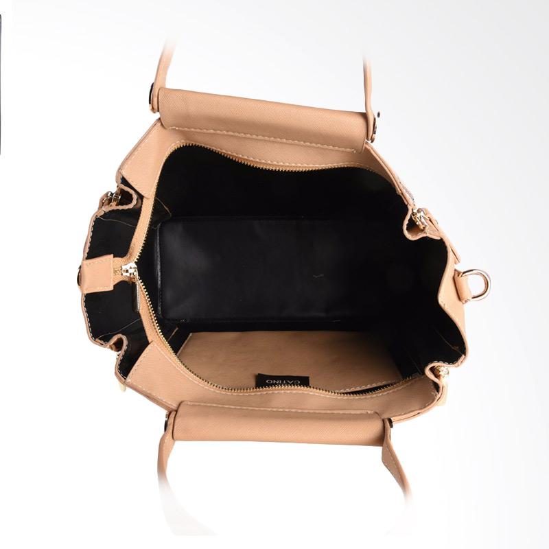 Jual Les Catino Clarita Satchel Tas Tangan Wanita - Tan ...