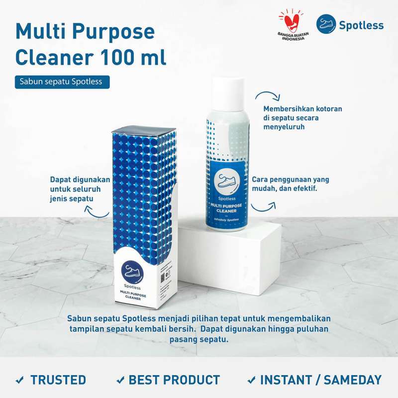 Jual Sabun Sepatu/shoe Cleaner/cleaner Sepatu 100 Ml (spotless Multi ...