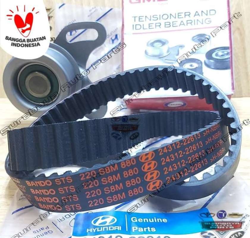 Jual Timing Belt Set Tensioner Hyundai Accent Verna Avega Getz di