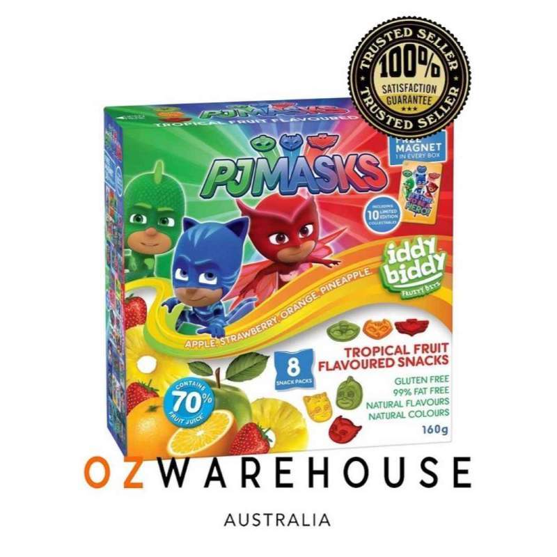 Jual Iddy Biddy Pj Masks Fruit Snacks 160g di Seller Ozwarehouse 6155 Canning Vale, Australia