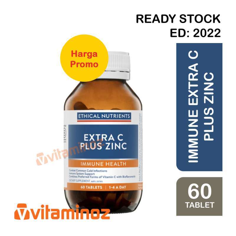 Jual Ethical Nutrients Extra C Plus Zinc 60 Tablets di Seller