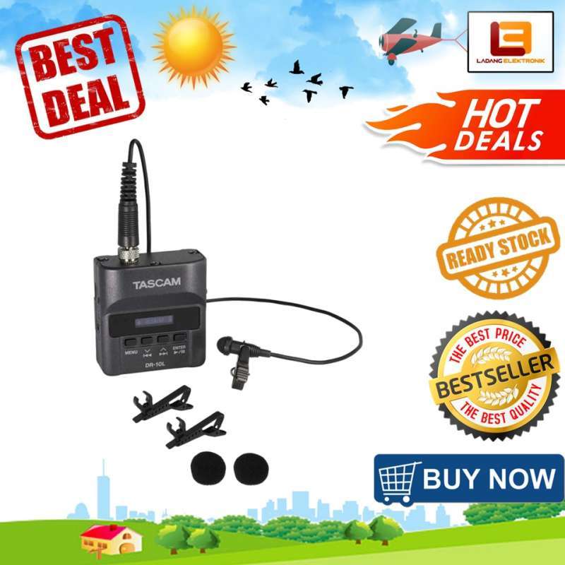 Jual Tascam DR10L (digital recorder/lavalier microphone) di Seller