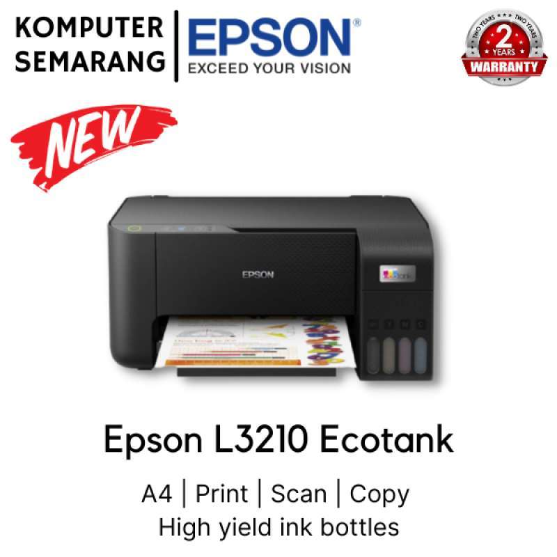 Promo Epson Ecotank L3210 All In One Printer [Print,Scan,Copy] Diskon
