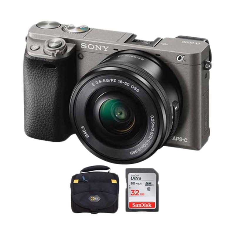 Jual SONY A6000 Kit 1650mm Kamera Mirrorless + Memory + Tas Kamera