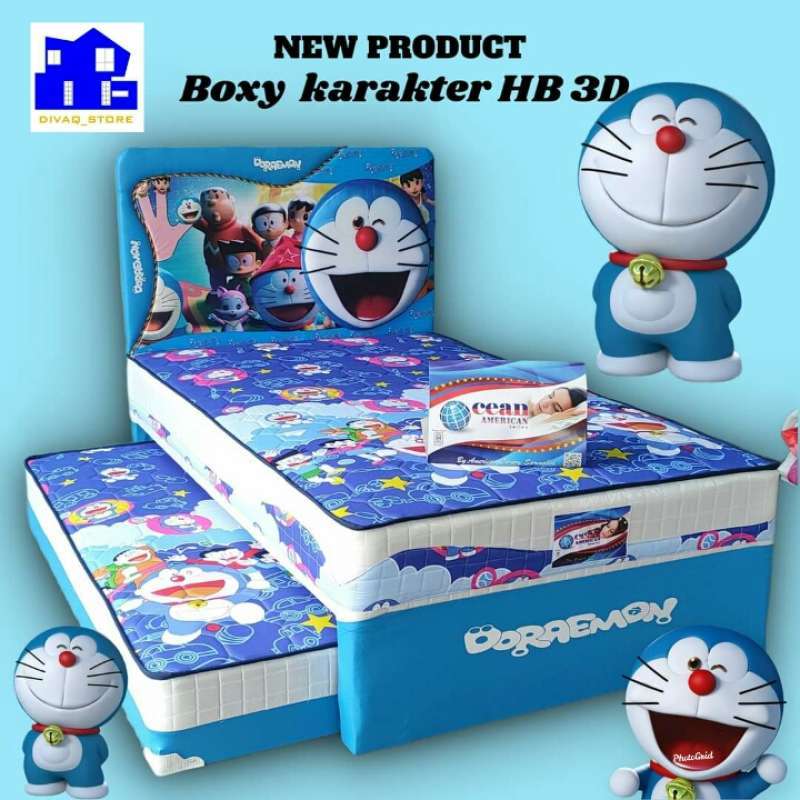 Promo Springbed Sorong 2 In 1 Hello Kitty Doraemon Cars Spiderman 90