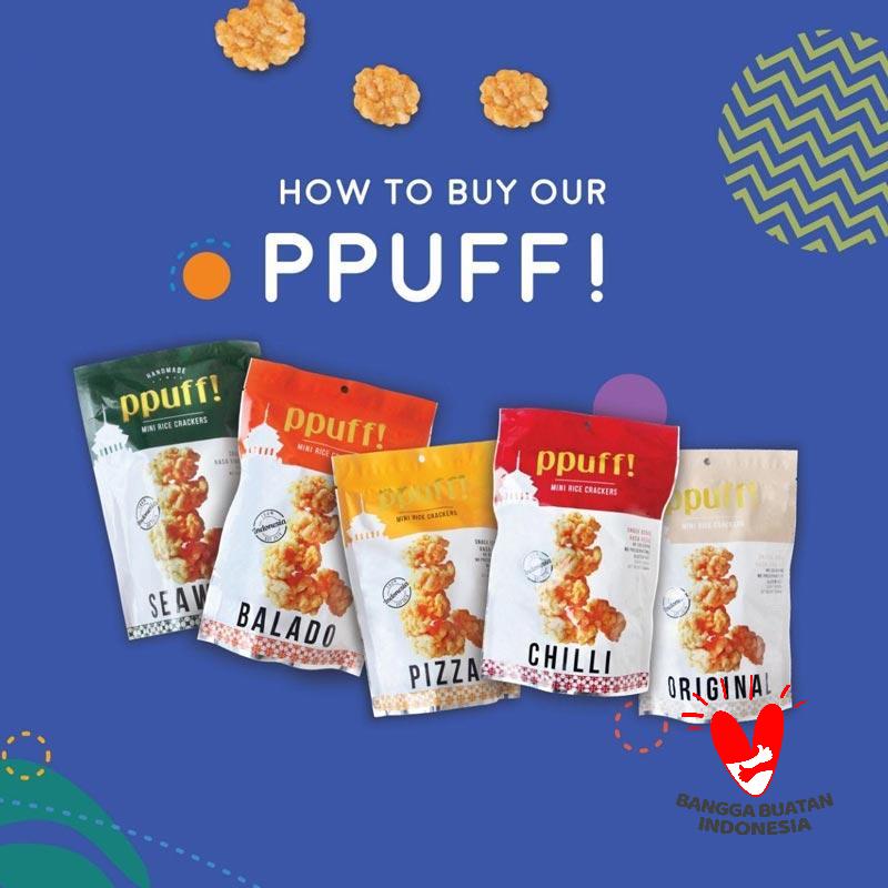 Jual Ppuff Snack Rengginang Paket Semua Rasa [ 5 pouch