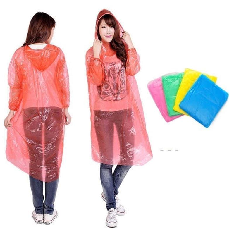 Jual Jas Hujan Sekali Pakai Emergency Plastik Tipis Disposable Raincoat