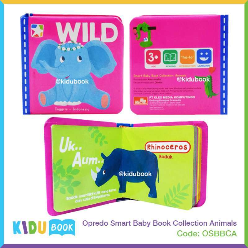 Jual Buku Anak Belajar Mengenal Hewan Opredo Smart Baby Book Collection ...