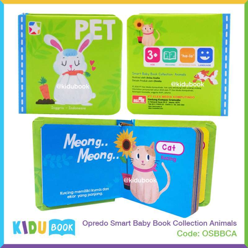 Jual Buku Anak Belajar Mengenal Hewan Opredo Smart Baby Book Collection ...