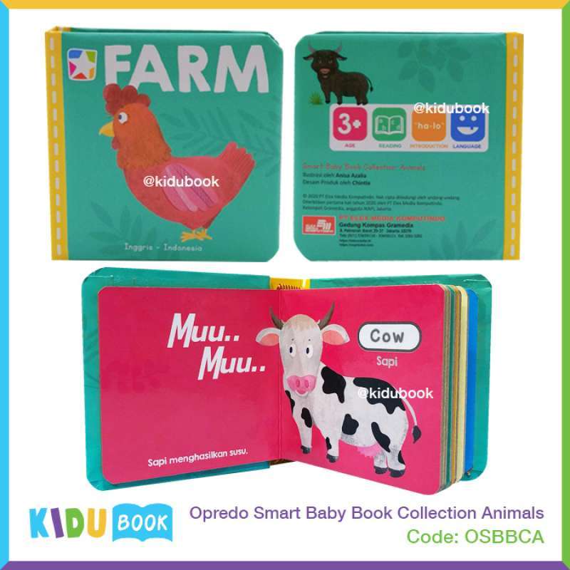 Jual Buku Anak Belajar Mengenal Hewan Opredo Smart Baby Book Collection ...