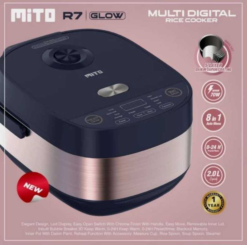 Jual MITO RICE COOKER DIGITAL R7 Shirataki Rice LOW CARBS RENDAH KALORI