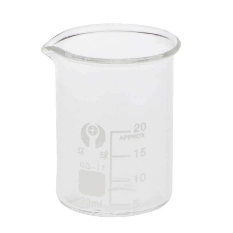 Jual 20ml Low Form Glass Beaker Borosilicate Measuring Lab Glassware Di