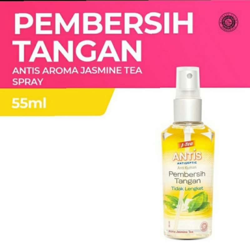 Jual Baru !!! Antis Hand Sanitizer Spray Jasmine Tea 55 ml Online Maret