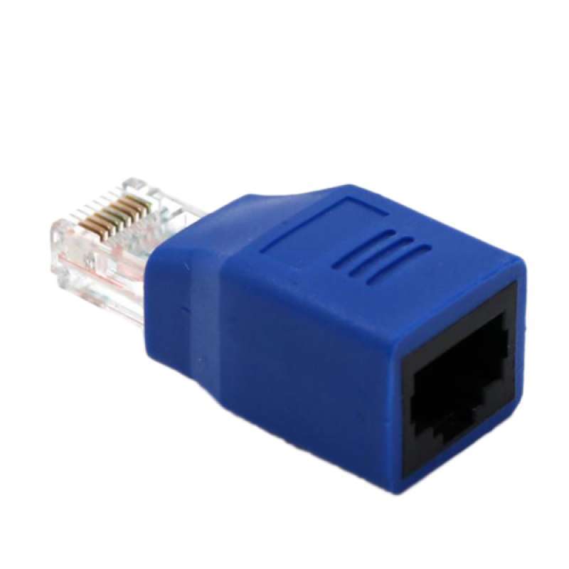 Jual Connected Crossover Ethernet Cable RJ45 Male to Female Adapter ...