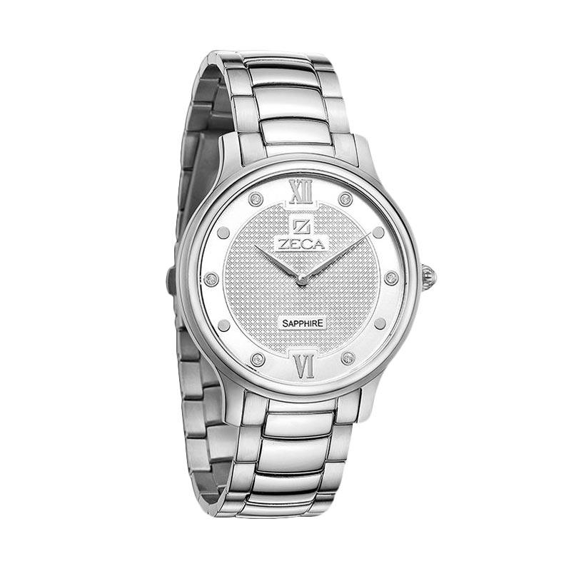 jual zeca 550037 analog jam tangan pria silver jual zeca 550037 analog jam tangan pria silver