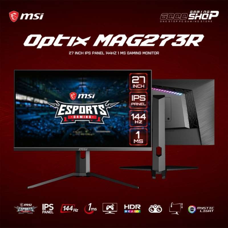 27 Монитор Msi Optix Mag273 Черный Купить