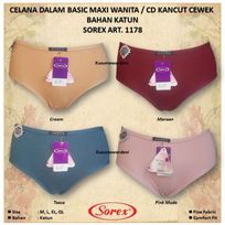 Promo Sorex 1178 Cd Celana Dalam Basic Maxi Wanita Perempuan Bahan 