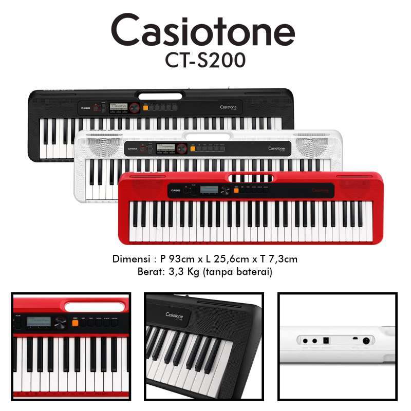 Jual CASIO CT S200 Keyboard Casiotone / CTS200 / CTS 200 di Seller