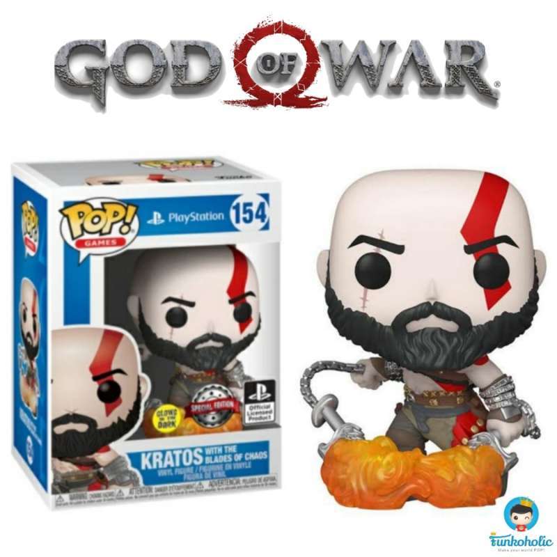 Jual Funko POP! God of War Kratos with the Blades of Chaos Glow in the