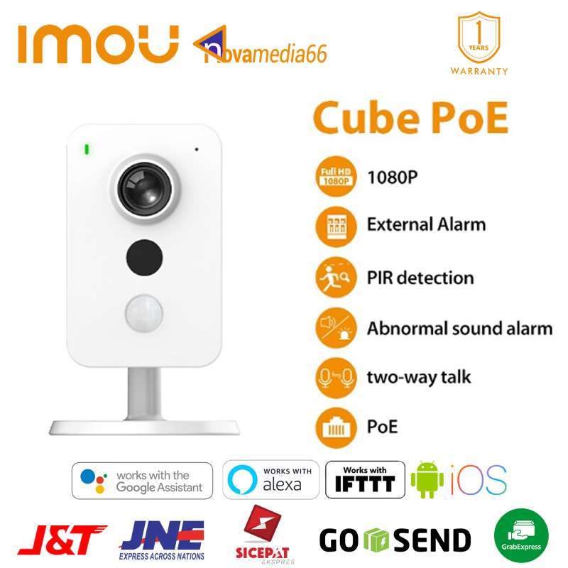 Jual IMOU CUBE POE IP CAMERA 2MP PIR DETECTION SOUND DETECTION TWO WAY