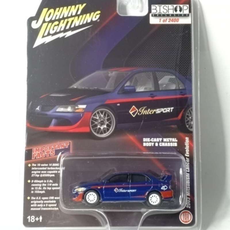 Jual Johnny Lightning Mitsubishi Lancer Evo Edisi Intersport di Seller