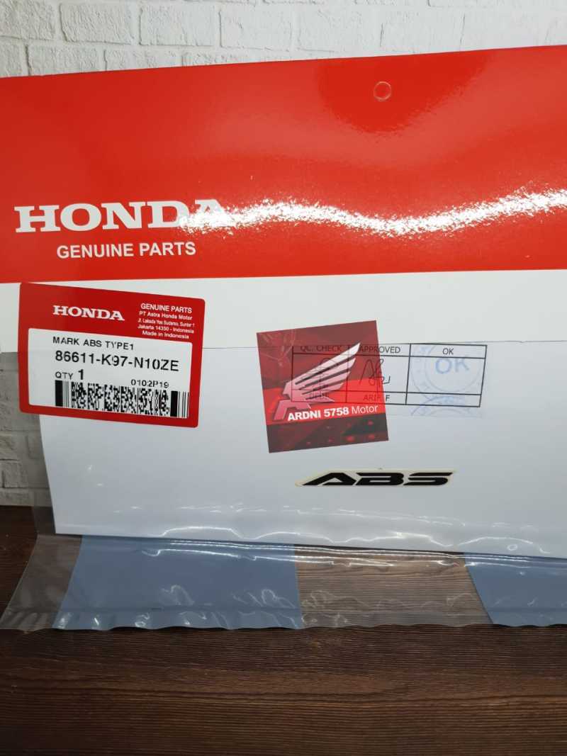 Jual Sticker Stiker Mark Label Logo Tulisan Abs Putih 60mm Ori Honda Di ...