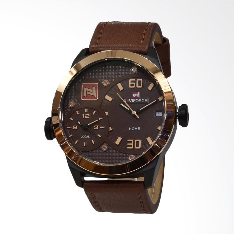 jual naviforce jam tangan pria cokelat nf9092m jual naviforce jam tangan pria cokelat nf9092m