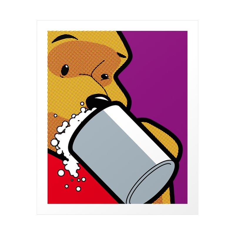 Jual Vintage Winnie The Pooh Art Wall Dekorasi Dinding [20 x 30 cm] di