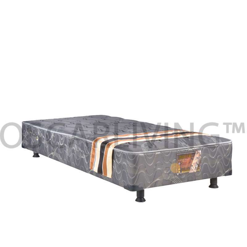 Jual Central Multibed Deluxe Qatar Kasur Spring Bed [Mattress Only/Khusus Jabodetabek] Abu