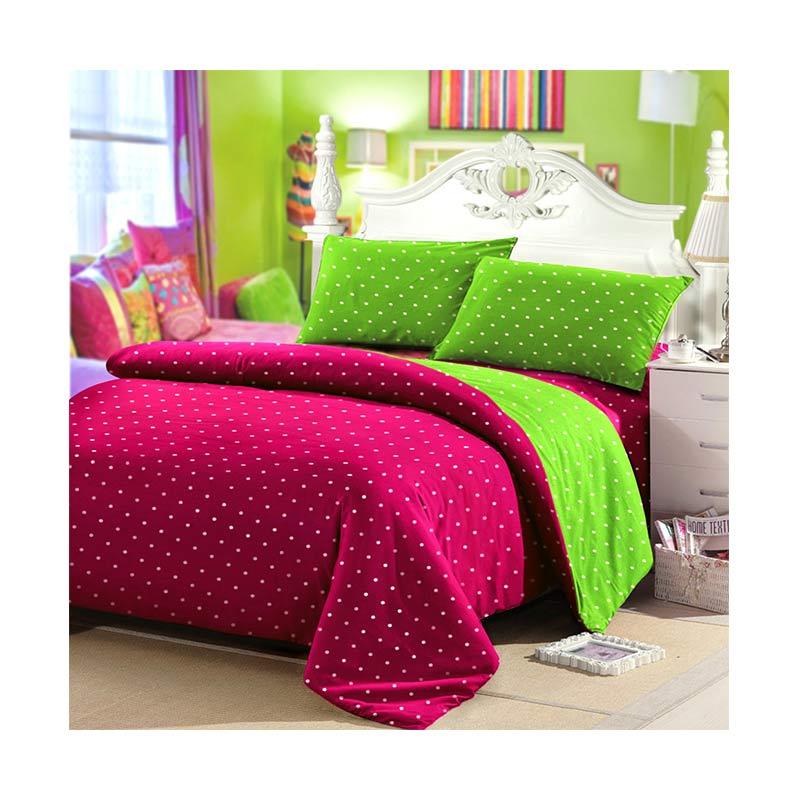 Jual Jaxine Sprei Katun Motif Polkadot Set Sprei Fanta jual jaxine sprei katun motif polkadot set sprei fanta