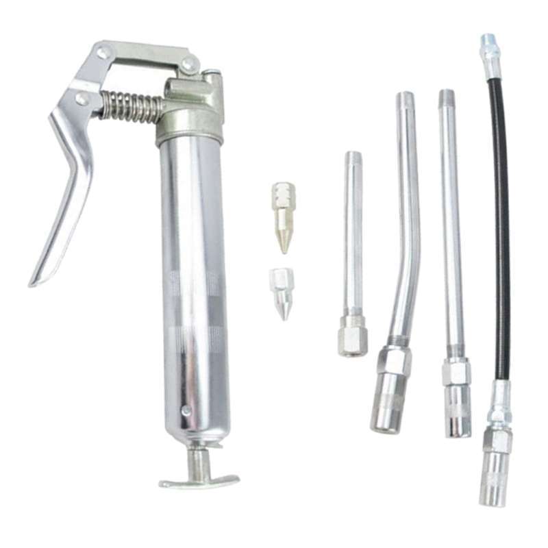 Promo Portable 120cc Hand Lever Grease Gun With Hose Set Automobile