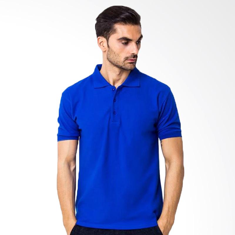 Jual Yari s Fashion Kaos  Kerah Polo  Shirt Biru Online 