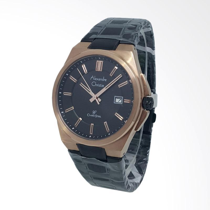 Jual Alexandre Christie Analog Tali Rantai Jam Tangan Pria 