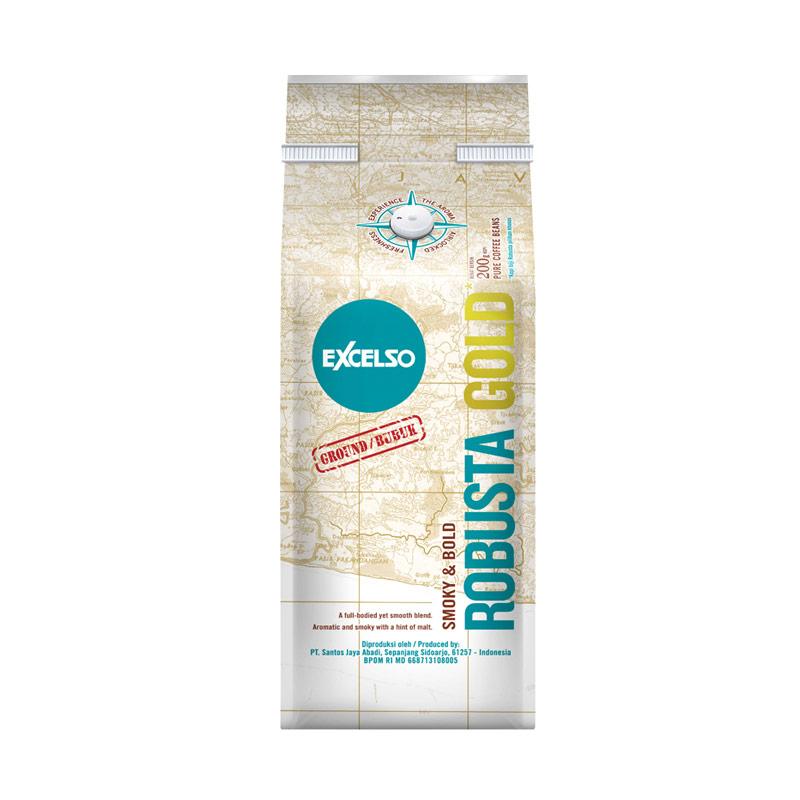 Excelso Robusta Gold 200g Bubuk jual excelso robusta gold ground bubuk kopi 200 g Excelso Robusta Gold 200g Bubuk jual excelso robusta gold ground bubuk kopi 200 g