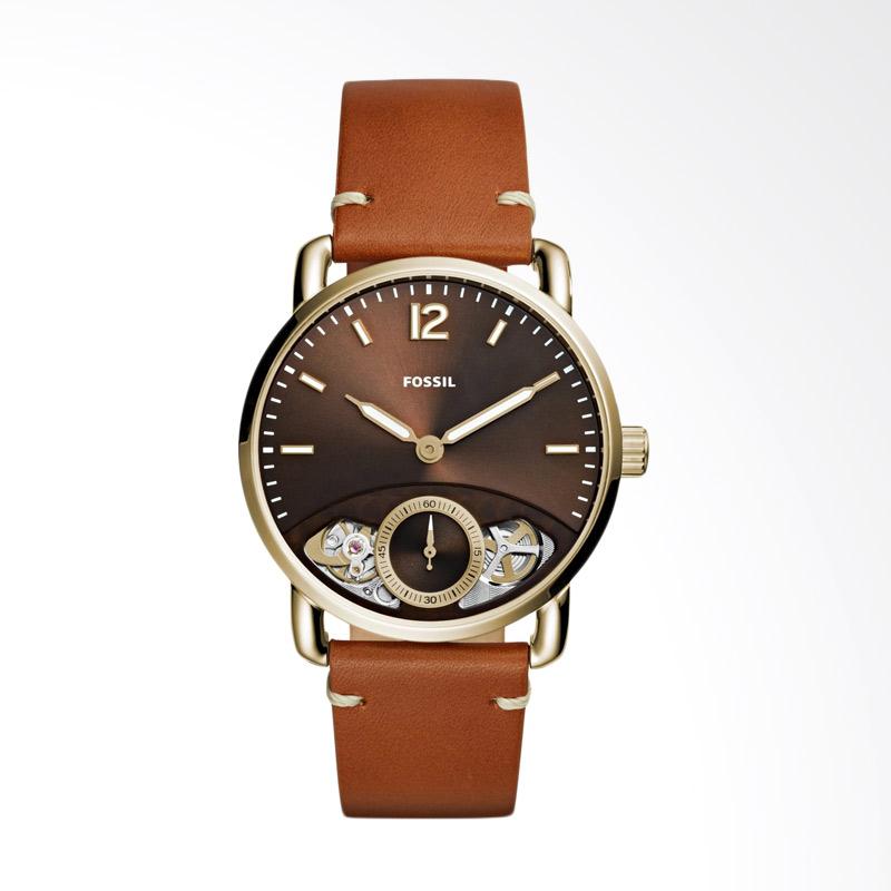 jual fossil the commuter me1166 brown leather jam jual fossil the commuter me1166 brown leather jam