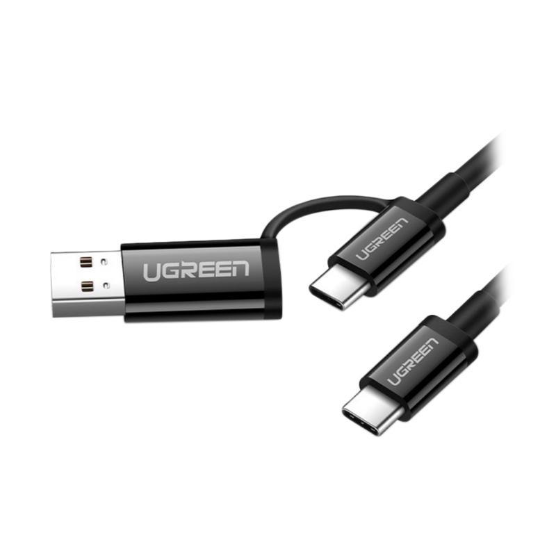 Jual Ugreen US264 USB-C to USB-C Cable with USB-A