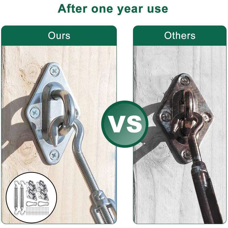 Jual Sun Shade Sail Fixing Hardware Kit for Lawn Garden Patio Sunscreen M6 di Seller Homyl