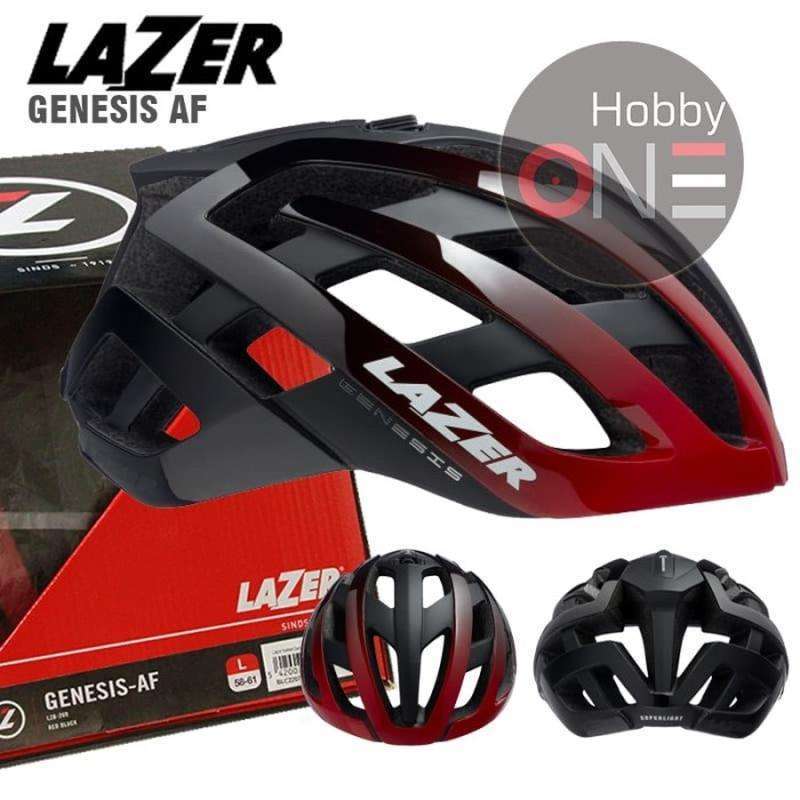 Jual LAZER HELMET GENESIS Asian Fit Helm Sepeda RED BLACK S di Seller Hobby One Official