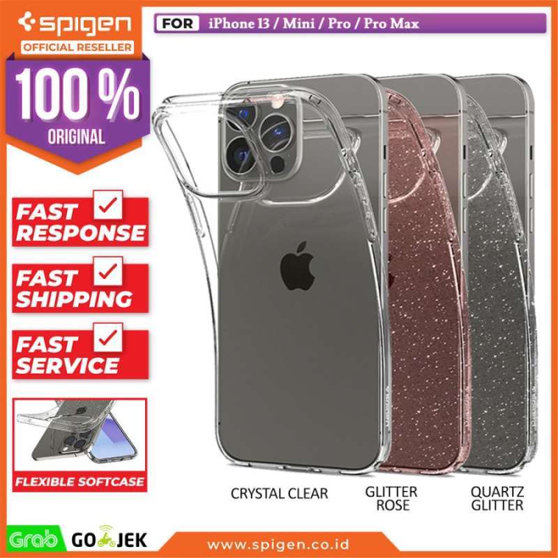 Jual Case iPhone 13 Pro Max 13 Mini Spigen Liquid Crystal Clear TPU