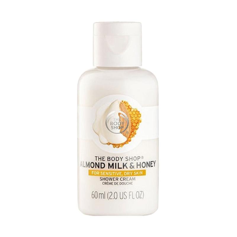 Jual The Body Shop Almond Milk & Honey Soothing & Caring Shower Cream